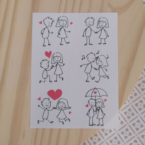 Tatuagem Temporária Casal