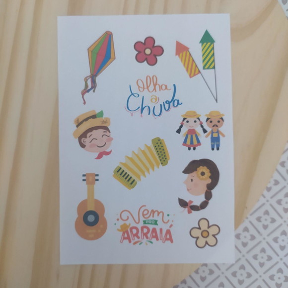 Tatuagem Temporária Festa Junina