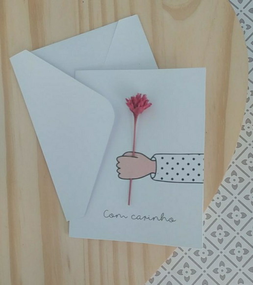 Cartão Buquê + Envelopes - 10 Unidades