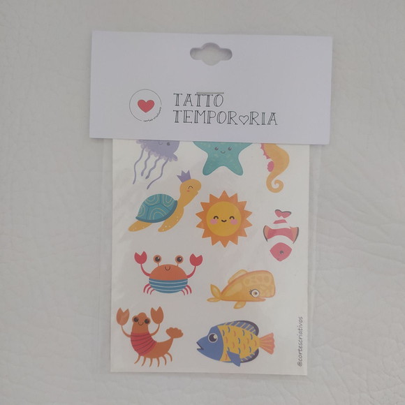 Tatuagem Temporária Infantil - Praia