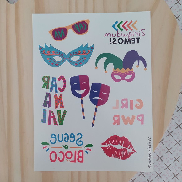 Tatuagem Temporária Carnaval