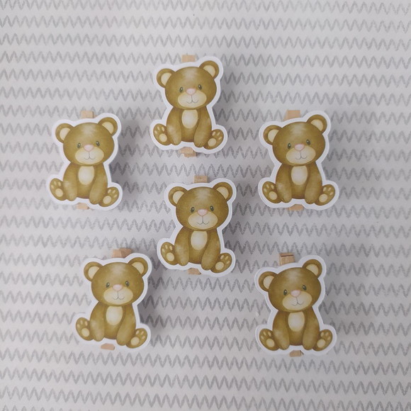 Mini Pregadores Personalizados Ursinhos