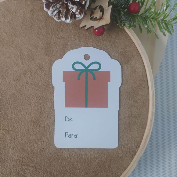 Tag para Presentes De/para