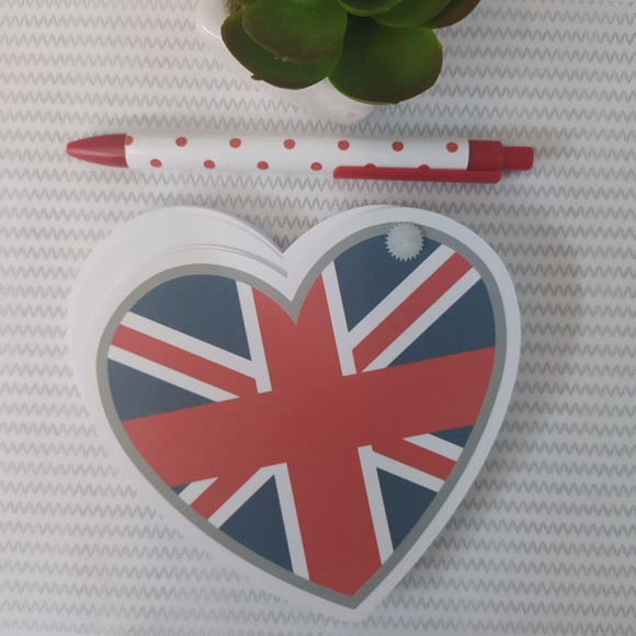 Bloco de Notas London Coração