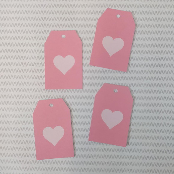 Tag Coração Rosa
