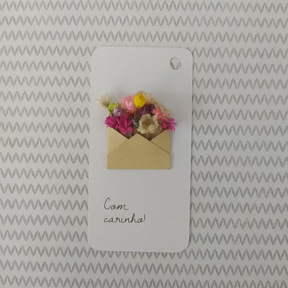 Tags Personalizadas - Envelope com Flores