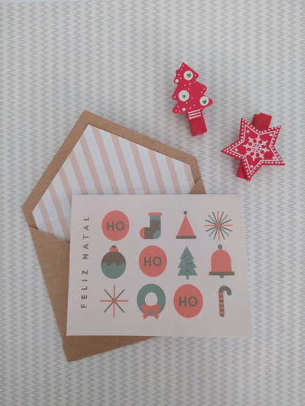Cartões de Natal - 10 Unidades