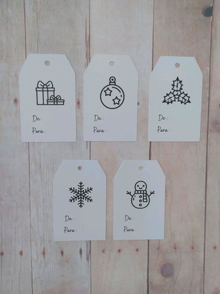Tag de Natal - De/para