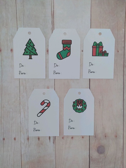 Tag de Natal - De/para