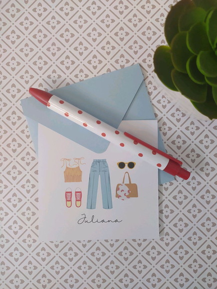 Cartão Fashion - Personalize com Seu Nome!