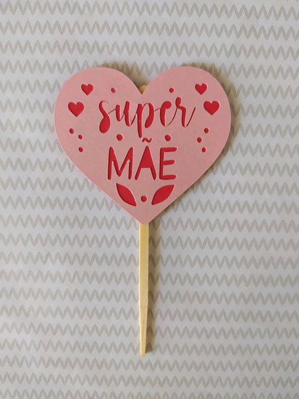 Mini Topper - Dia das Mães