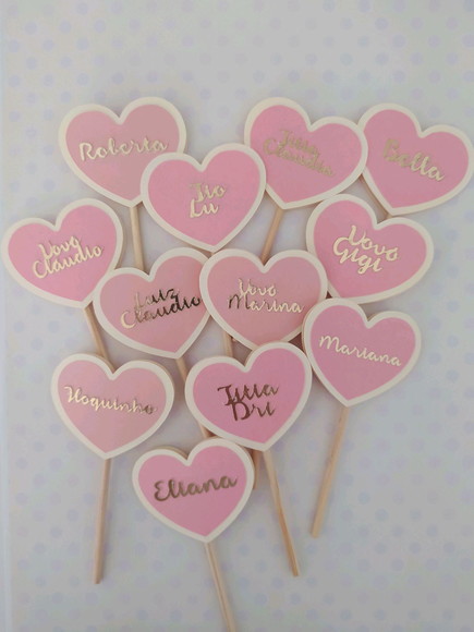 Topper com Nomes Personalizados