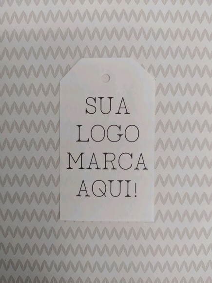 Tag Personalizada com Logomarca - 3,5x5,5 cm