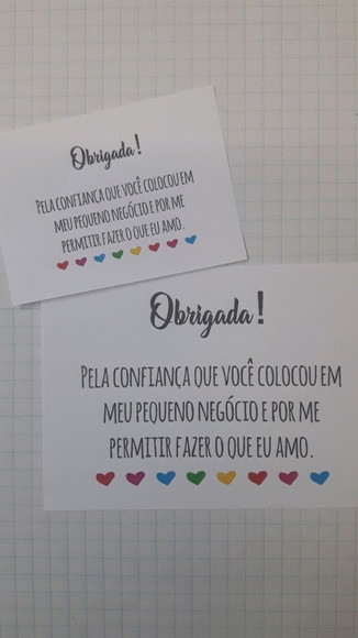 Cartões/tags para o Seu Artesanato