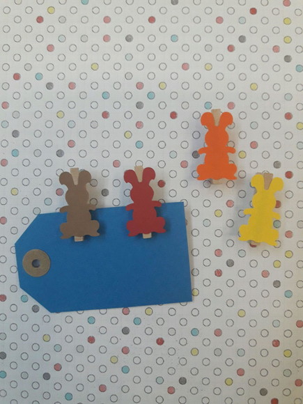Mini Pregadores Páscoa - Coelhinhos