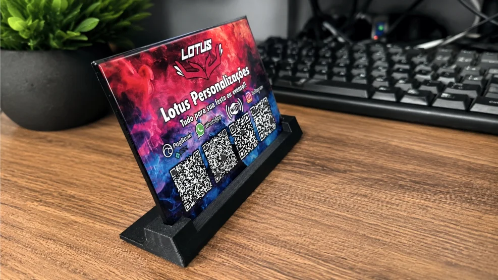 đ DisPlay / Placa Personalizada Resinada com Base - Imagem 3