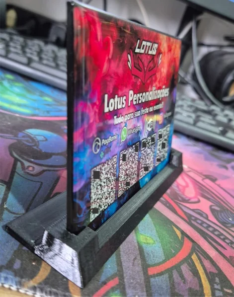 📌 DisPlay / Placa Personalizada Resinada com Base - Imagem 6