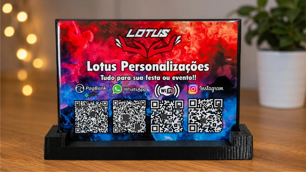 📌 DisPlay / Placa Personalizada Resinada com Base - Imagem 1
