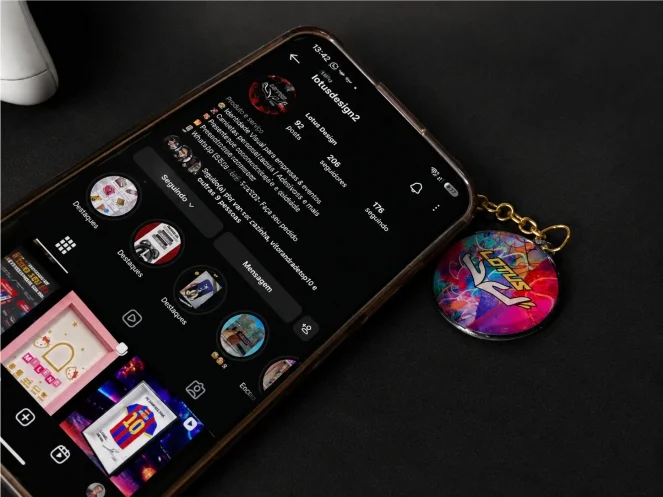 Chaveiro Personalizado com Tag NFC | Plástico Resinado Premium - Imagem 1