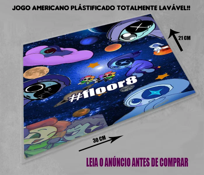 Jogo Americano Sousplat Plastificado personalizado para lembrancinhas infantil - Imagem 2