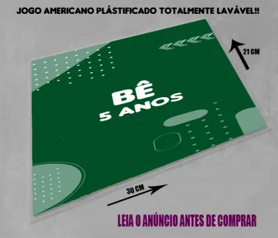 Jogo Americano Sousplat  Plastificado personalizado lembrancinhas de aniversario