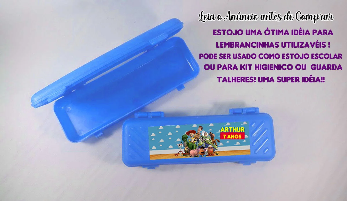 Estojo Plastico Personalizado para lembrancinhas Toy Story - Imagem 2