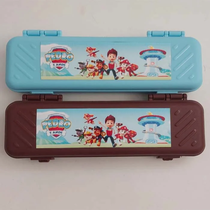 Estojo Plastico Personalizado para lembrancinhas da Patrulha Canina - Imagem 1