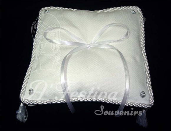Almofada Porta Alianças com Strass