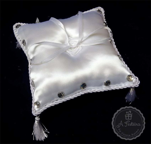 Almofada Porta Alianças Strass