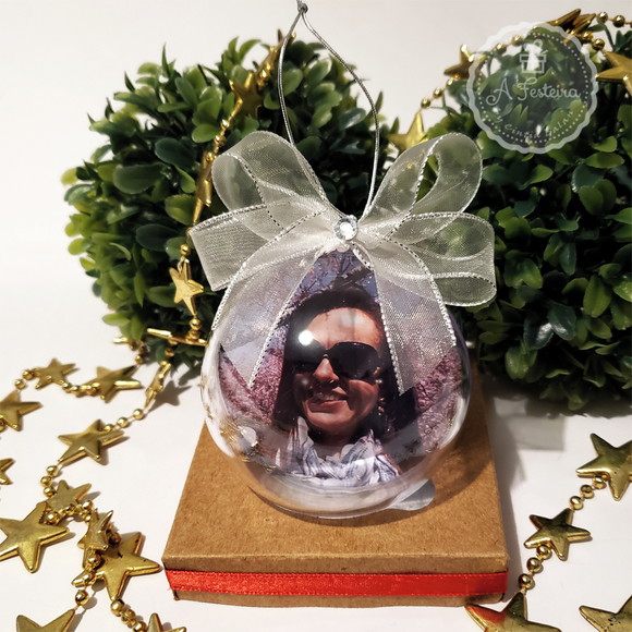 Bola com Prata e Strass