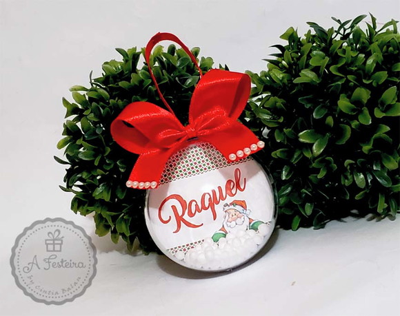 Bola de Natal Personalizada Neve