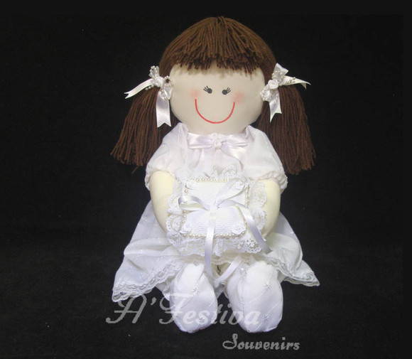 Boneca Porta Alianças Marrom