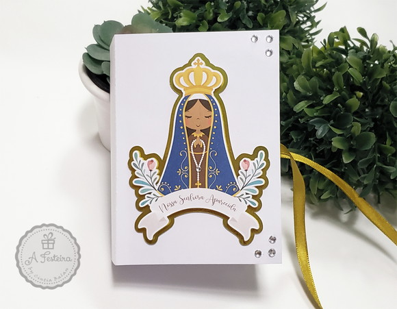 Caixa Convite Santinha com Sachê e Tercinho - Imagem 3