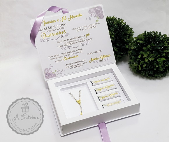 Caixa Lembrança Padrinhos
