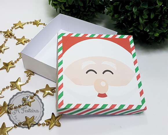 Caixa Natalina Papai Noel