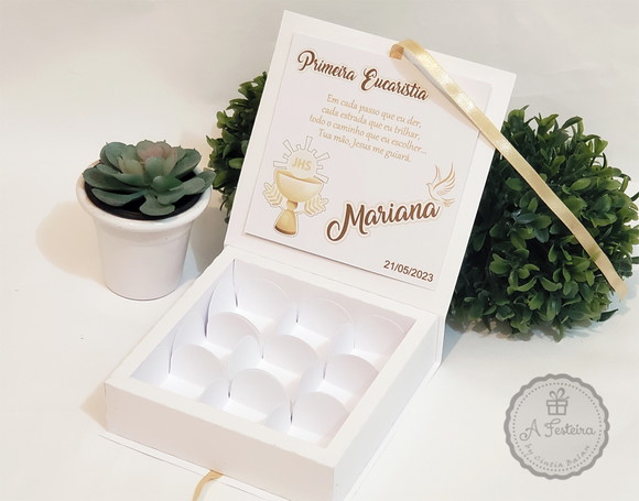 Caixa para 9 Doces Eucaristia - Imagem 3
