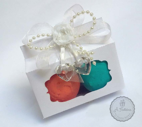 Caixa para Macaron Coração