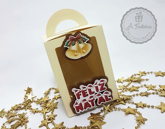 Caixa para Mini Panetone - Sino