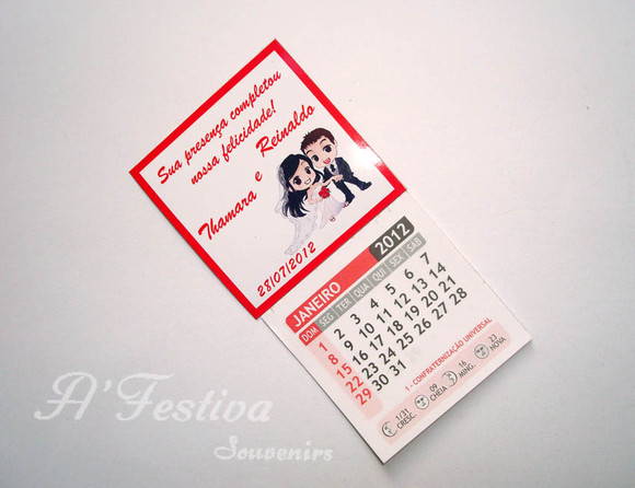 Calendário Casal Fofo