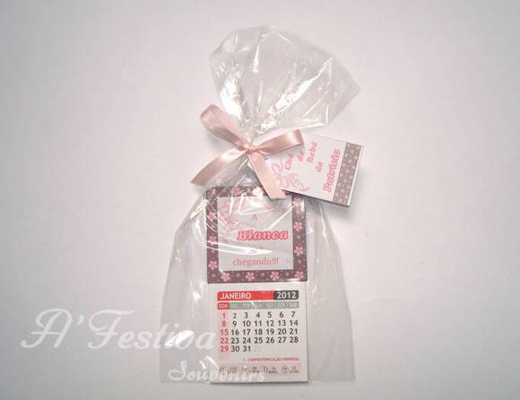 Calendário Flor Rosa