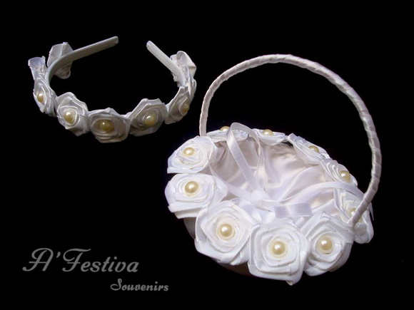 Conjunto Dama de Honra Flor com Pérola