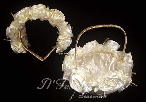 Conjunto Dama de Honra Flor Marfim