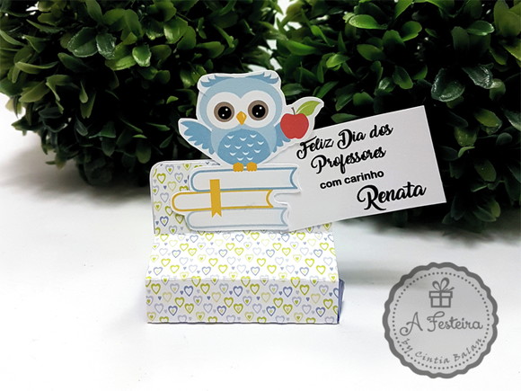 Corujinha Azul - Dia dos Professores