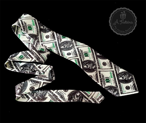 Gravata Divertida Dólar