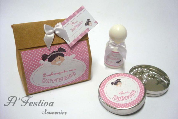 Kit Lembrancinha para Batizado Menina