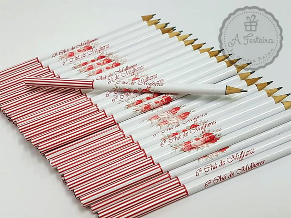 Lápis Personalizado Flores