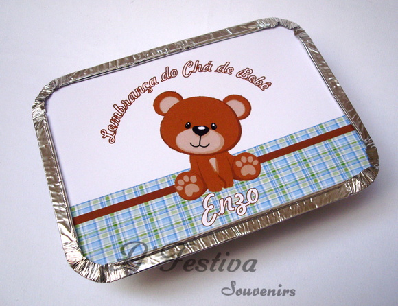 Marmitinha Personalizada Urso Marrom