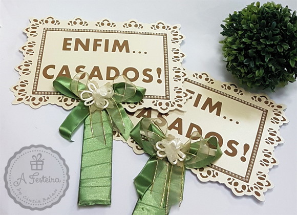 Placa Enfim Casados