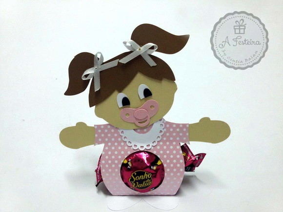 Porta Bombom Bebê Menina