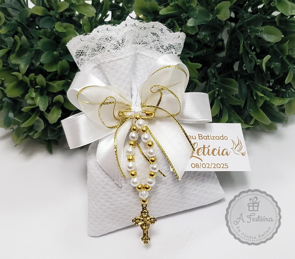 Saquinho Perfumado com Tercinho Dourado